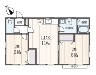 フレグランス萩原【1階】の間取り