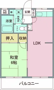 アリエッタ西立川【2階】の間取り