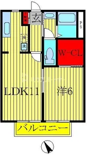 グランシードA棟【1階】の間取り