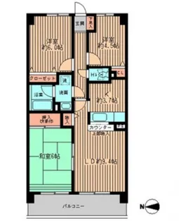 フォレストパーク相模原【3階】の間取り