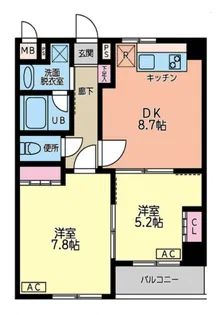 リコルド【1階】の間取り