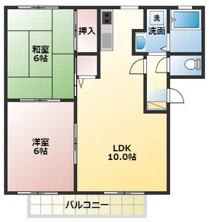 ベルタウン A【2階】の間取り