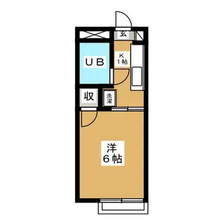 リュ プラタン 北棟【2階】の間取り
