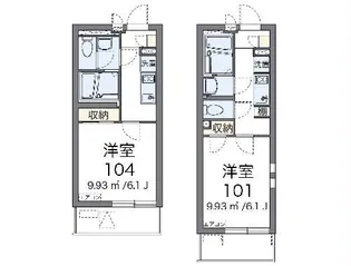クレイノマッティーナ【1階】の間取り