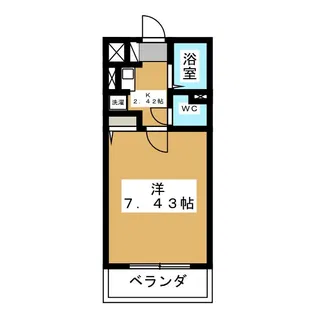 あさひレジデンス五番館【4階】の間取り