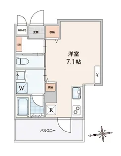 (株)正三ビル【7階】の間取り