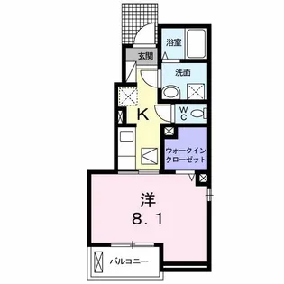 フレッシ メゾン【1階】の間取り
