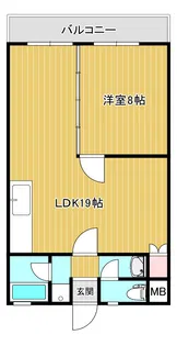 メゾン・ドゥ・片平【6階】の間取り