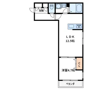 宮内サンハイツ本木3【2階】の間取り