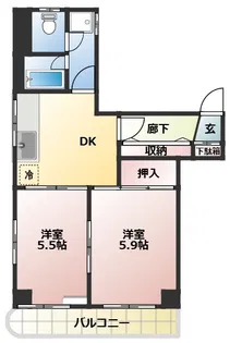 八千代TKビルII【3階】の間取り