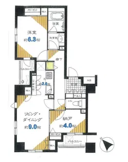 アルカーデンタワー入谷【11階】の間取り