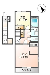 『メゾン・ド・レーヴ』【2階】の間取り
