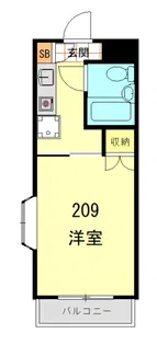 ハイタウン羽田【2階】の間取り
