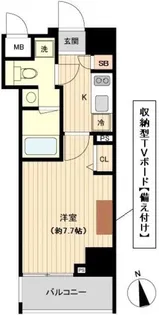 オーキッドレジデンス上野【8階】の間取り