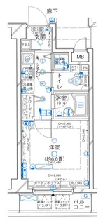 パレステュディオ代々木II<神宮の杜>【2階】の間取り