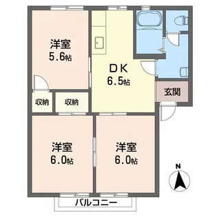 Field Village A棟【2階】の間取り