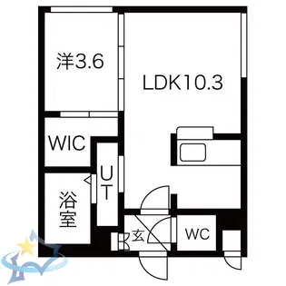 Libra南5条【1階】の間取り