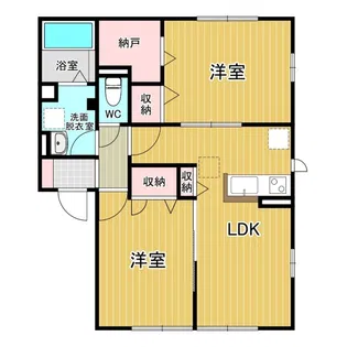 アヴァンザーレ【2階】の間取り