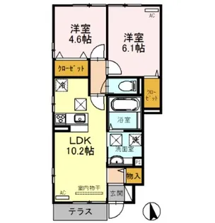 room M【1階】の間取り