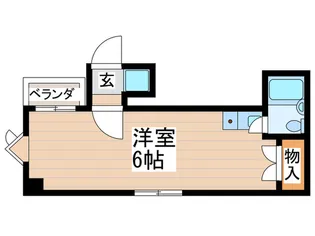 パ-ルマンション立川【2階】の間取り