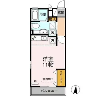 グランスワード寺町【1階】の間取り