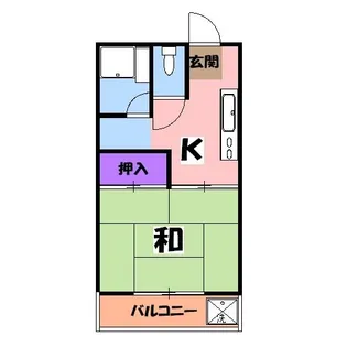 清水ハウス中棟【2階】の間取り