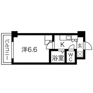 ドミール桜川II【7階】の間取り