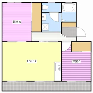 武藤ハイツII【1階】の間取り