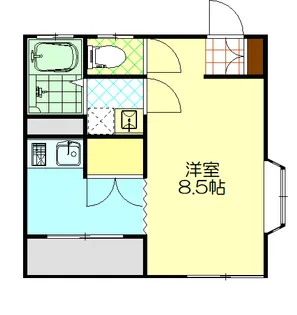三幸ハイツ角渕【2階】の間取り