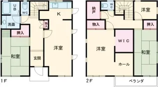 栃木県小山市西城南1【一戸建】の間取り
