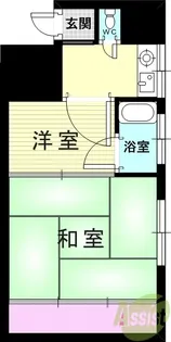 鈴蘭荘【1階】の間取り
