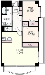 ネオアージュ三鷹【6階】の間取り