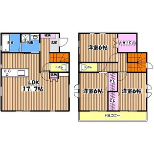 東京都東大和市芋窪6【一戸建】の間取り