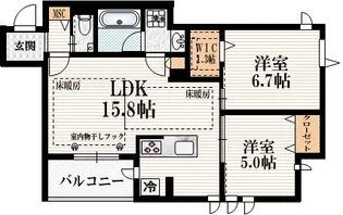 リバーシャトー永福【2階】の間取り