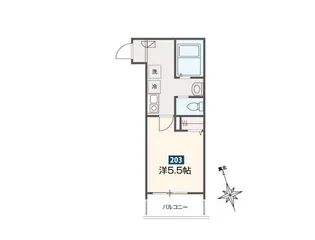 高座渋谷ヒルズ【2階】の間取り