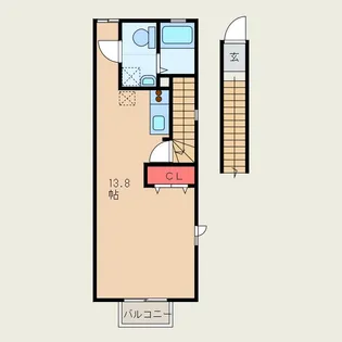グリーンフォレスト【2階】の間取り
