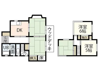 広島県広島市西区己斐大迫2【一戸建】の間取り