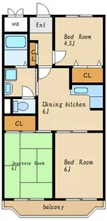 ビアンコ・ディモーラ【3階】の間取り