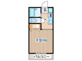 堂林コーポ【1階】の間取り