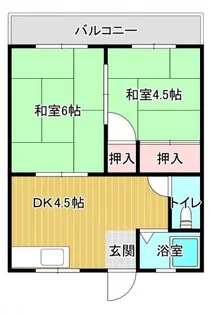 新生アパート【1階】の間取り