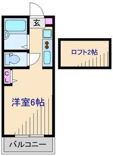 神奈川県横浜市神奈川区白幡上町【アパート】の間取り