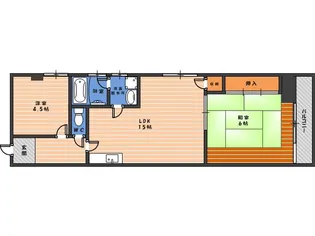 藤ハイツ【6階】の間取り