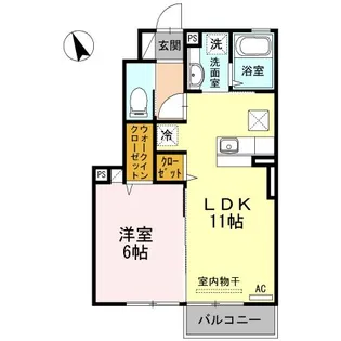 オプティマムハウス A棟【1階】の間取り