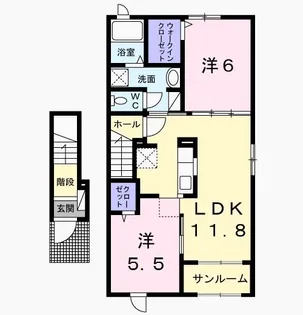 アイビーヒルB【2階】の間取り