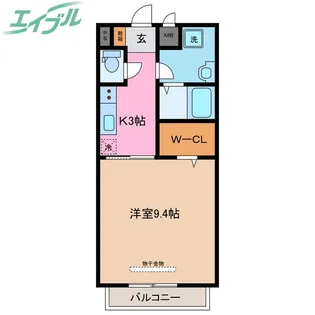 ハーバーサイドINB【2階】の間取り