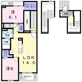 ベル フィオーレ【3階】の間取り