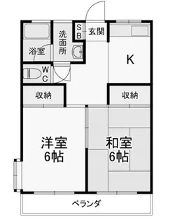 サーデンスコスモ【2階】の間取り