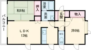 ムーンシャトー桜木【1階】の間取り