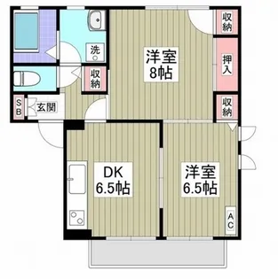 埼玉県熊谷市中央5【アパート】の間取り