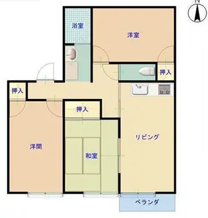 セント アンド リュース【1階】の間取り